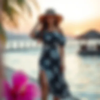 Magnificent Exploring the Allure of Black and White Tropical Dresses Magnificent Exploring the Allure of Black and White Tropical Dresses
