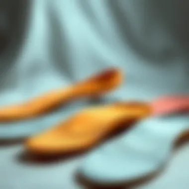 Innovative Designs of Adhesive Insoles Diverse designs of adhesive insoles showcasing various shapes and textures
