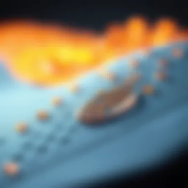 Advanced Adhesive Technologies in Insoles Close-up of adhesive technology used in insoles illustrating adhesion strength