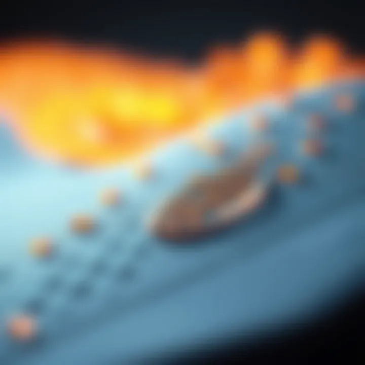 Advanced Adhesive Technologies in Insoles Close-up of adhesive technology used in insoles illustrating adhesion strength