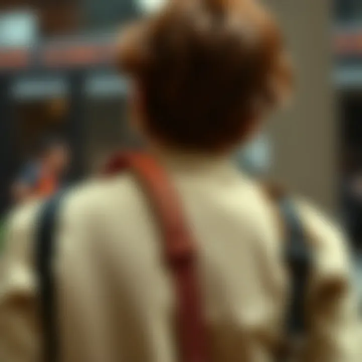 Practical Utility in Everyday Life Demonstrating the utility of adjustable moving straps in daily use