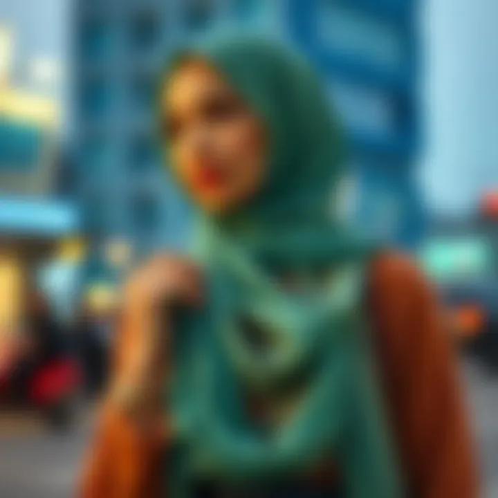 Fashionable styling ideas with chiffon hijabs