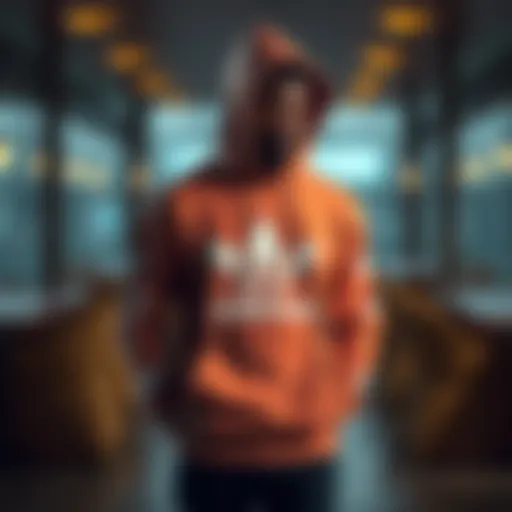 Contemporary Hoodie Design A stylish hoodie showcasing modern design elements