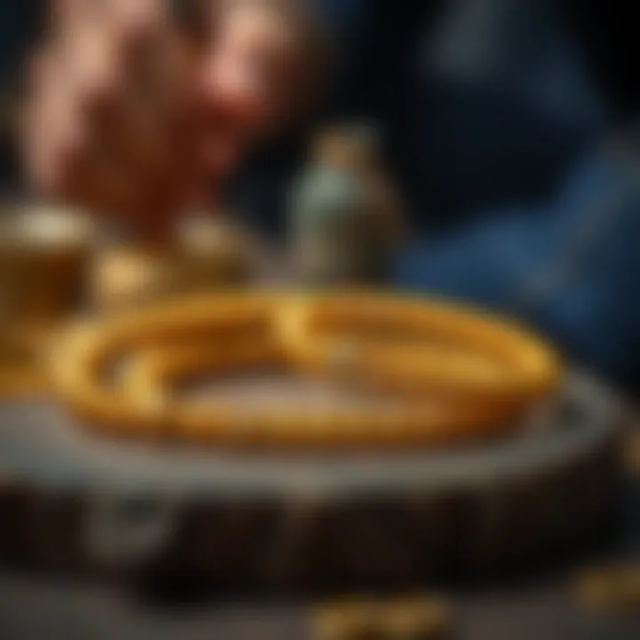 Artisan craftsmanship of gold bead bracelets