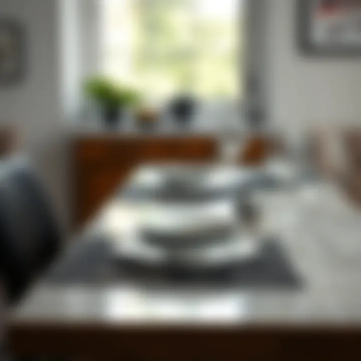 Care instructions for maintaining black and white placemats