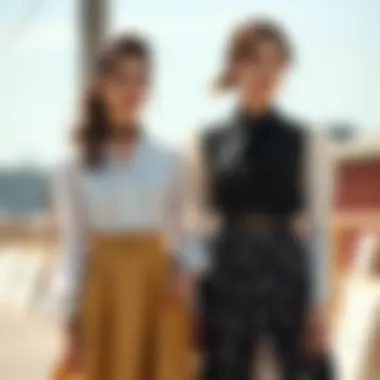 Historical interpretation of blouse skirt combinations