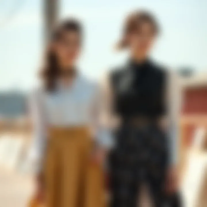 Historical interpretation of blouse skirt combinations