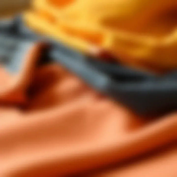 Varieties of fabrics used in calf-length leggings