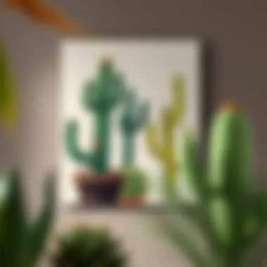 Notable Canvas Cactus Wall Art: A Fusion of Aesthetics and Sustainability