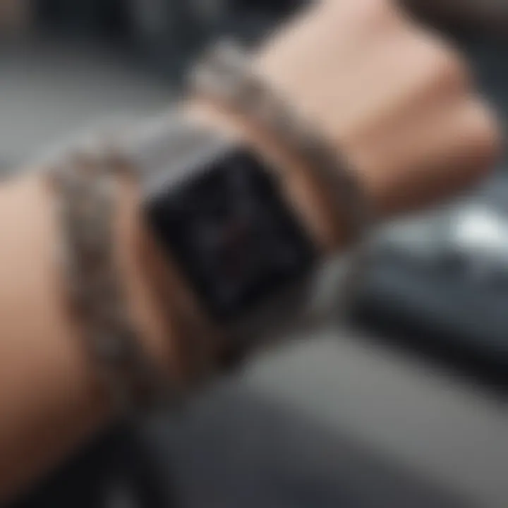 Elegant chain strap design for Apple Watch