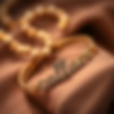 Artisan-crafted custom name ankle bracelet showcasing intricate design