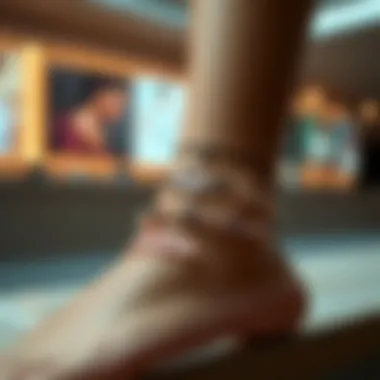 Diverse styles of ankle bracelets featuring unique personalization