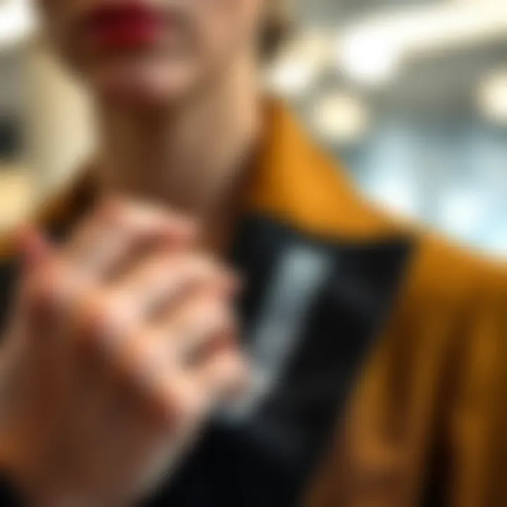 Using double-sided hook tape for secure garment adjustments