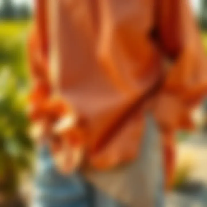 Eco-Friendly Fabrics in Dropped Hem Fashion Sustainable fabrics used in dropped hem shirts