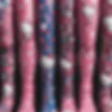 Vibrant display of various Hello Kitty leggings showcasing unique designs