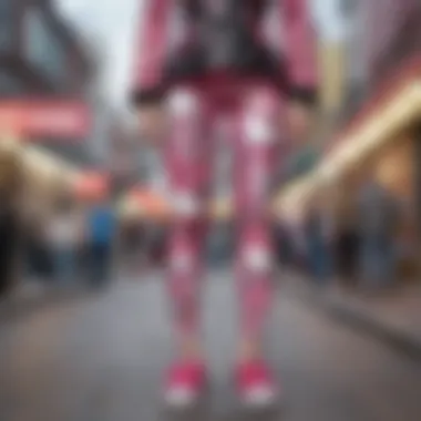 Fashion Forward: Styling with Hello Kitty Leggings Stylishly paired Hello Kitty leggings with modern casual wear
