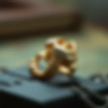 Craftsmanship of Scorpion Rings Intricate design of a scorpion ring highlighting craftsmanship