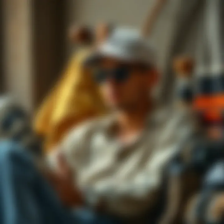 Sustainable Fashion Choices Sustainable fashion items arranged aesthetically