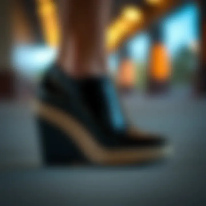 Notable Exploring Black Wedge Shoes in Size Four