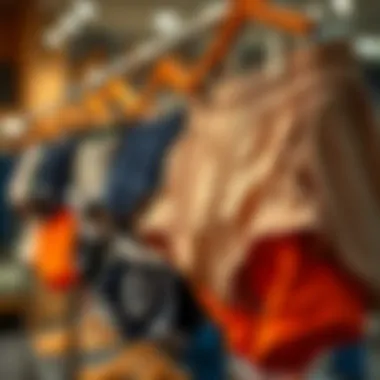 Fashionable arrangement of boyshorts on display