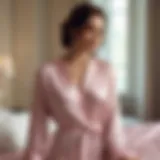 Luxurious braless sleepwear showcasing elegance and freedom