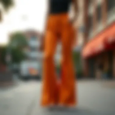Sustainable Flare Pants Eco-friendly flare pants made from sustainable materials