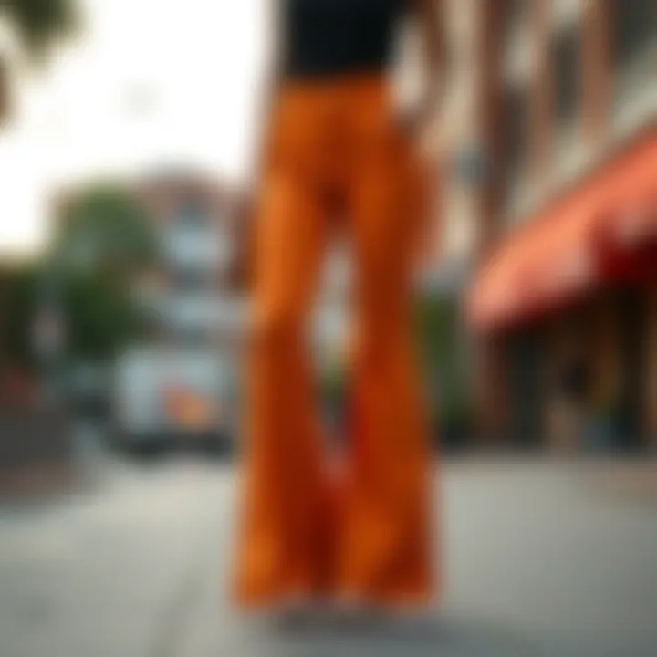 Sustainable Flare Pants Eco-friendly flare pants made from sustainable materials