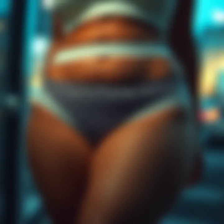 Innovative fabrics for plus size crotchless panties