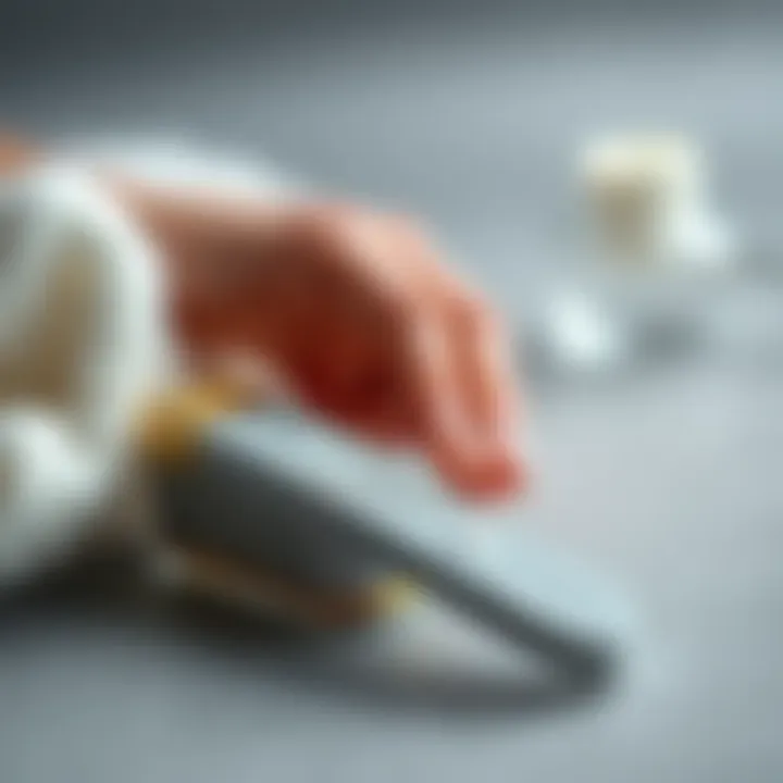 Maintaining a diamond emery board with proper cleaning techniques