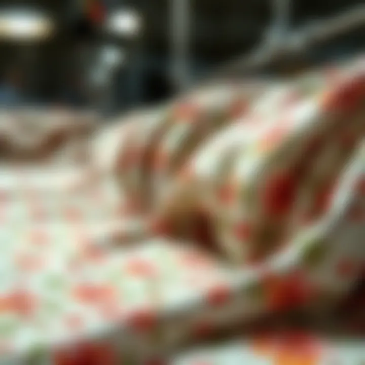 Sustainable Production of Ditsy Floral Sheets Eco-friendly production methods for fabric showcasing sustainability