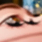 Elegant display of dual magnetic lashes showcasing their unique design