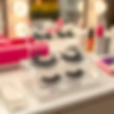 Trendy Styles of Dual Magnetic Lashes Trendy styles of dual magnetic lashes displayed on a vanity