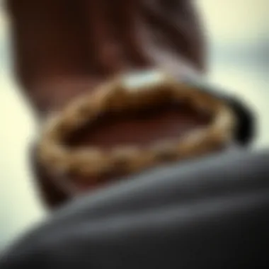 Artistic Craftsmanship in WWJD Bracelets Close-up of craftsmanship highlighting intricate details of a WWJD bracelet.