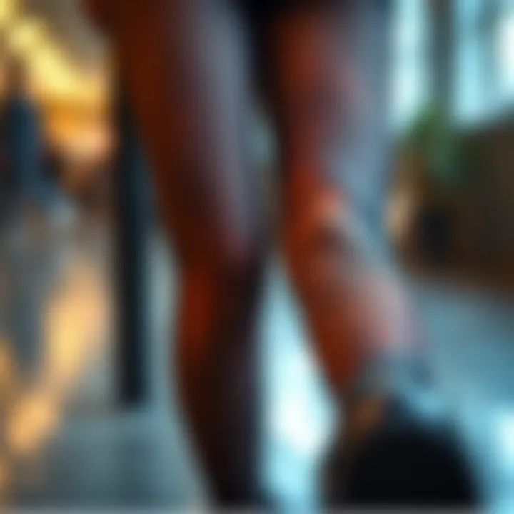 An eco-friendly label highlighting sustainable fashion practices for fishnet tights