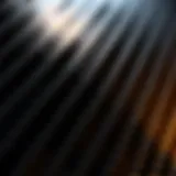 Close-up view of forged carbon fiber vinyl texture