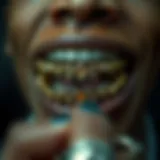 Intricate grillz showcasing unique design elements