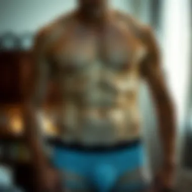 Confident individual wearing lace underwear, embodying self-expression