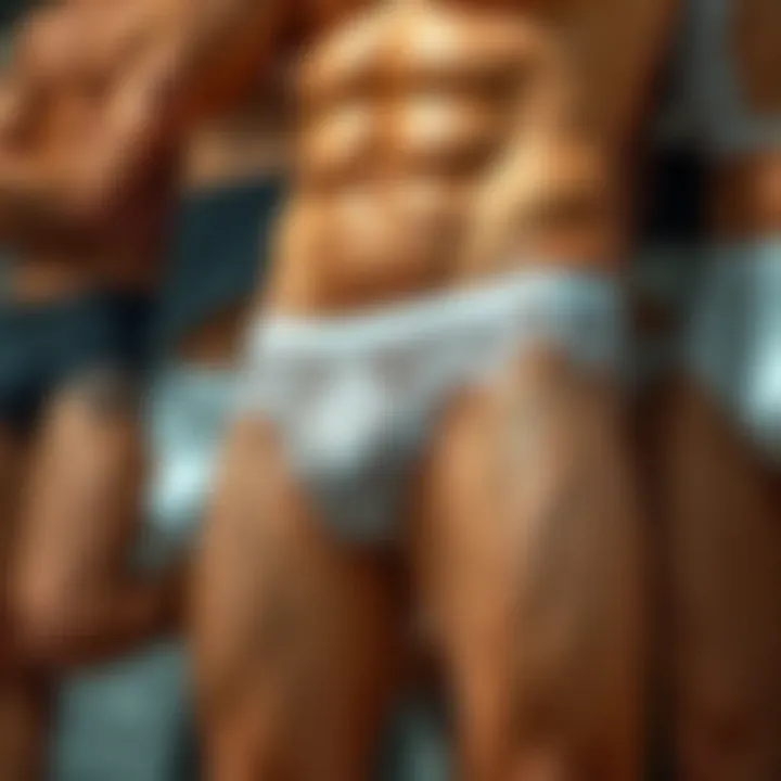 Stylish display of various lace underwear designs