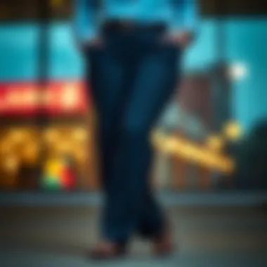 A well-fitted pair of plus size dress pants
