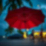 Lightweight UV umbrella showcasing innovative design and materials