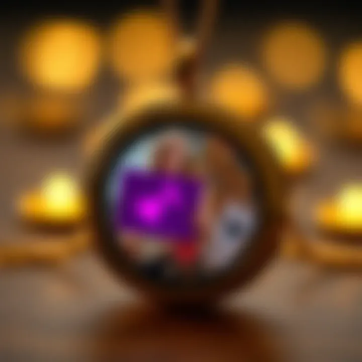 Sentimental Value in Personalized Accessories Close-up of customized memory locket showcasing sentimental keepsakes