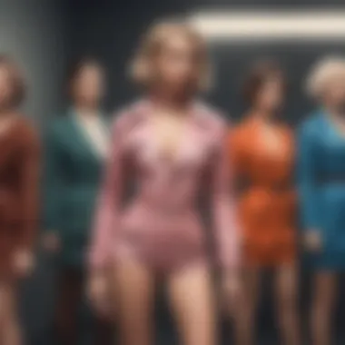 The Evolution of Naughty Outfits A stylish representation of the evolution of naughty outfits through different fashion eras.