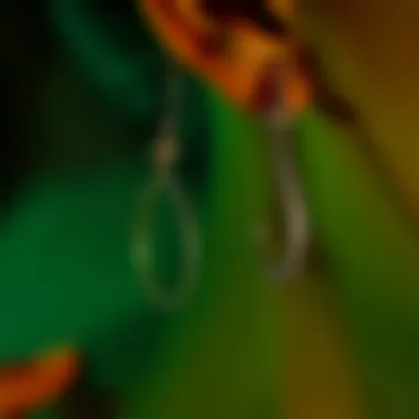 Earrings with Nickel Free Hooks Stylish earrings featuring nickel free hooks worn elegantly