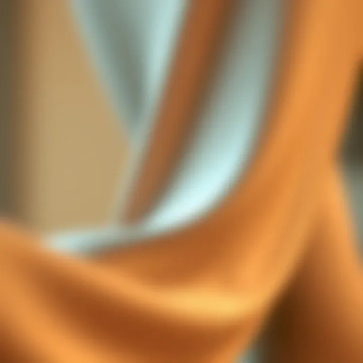 Luxurious Fabric in High-Waisted Leggings Close-up view of luxurious fabric texture used in high-waisted leggings