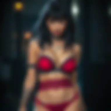 Layering Techniques with Punk Lingerie A stylishly layered outfit incorporating punk lingerie elements.