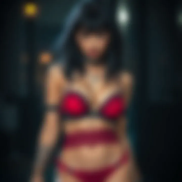 Layering Techniques with Punk Lingerie A stylishly layered outfit incorporating punk lingerie elements.