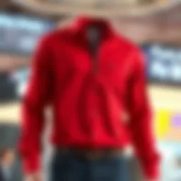 Stylish side-zipper shirt showcasing modern design elements