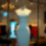 Elegant solid bandeau bodycon dress on a mannequin