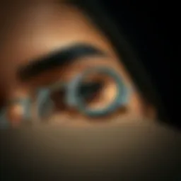 Diverse styles of stainless steel eyebrow rings showcased elegantly