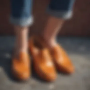 Stylish summer outfit complemented by penny loafers